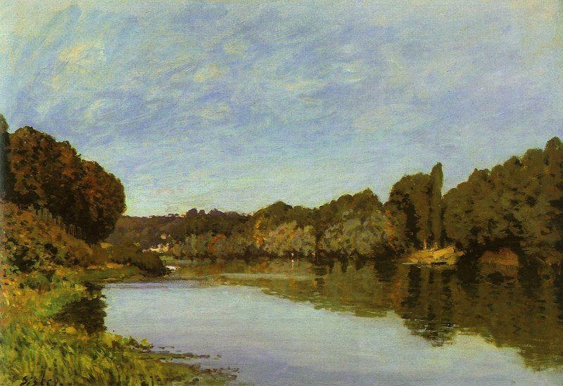 Alfred Sisley The Seine at Bougival China oil painting art
